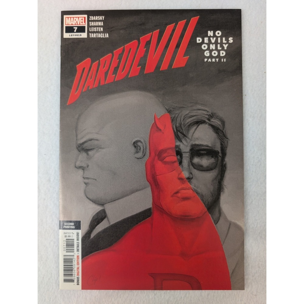 Marvel Daredevil #7 2nd Print Variant No Devils Only God Pt 2‎ 2019 NM Range